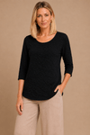 BLUSA DECOTE CANOA TEXTURIZADA PRETO,,